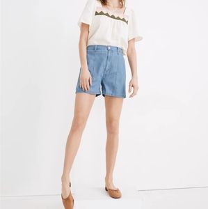 Madewell Pintuck Denim Shorts Size 29